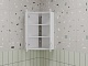 Style Line Шкаф навесной Эко Стандарт 45 угловой с зеркальными вставками белый – картинка-7